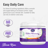 Bloom Krans Vulva Harmony Moisturizer: Organic Vulva Cream for Intimate Feminine Care & Health including Dryness & Itch Relief (Estrogen Free, Dye Free, Fragrance Free, Steroid Free) - 2.25 Oz
