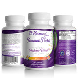 Feminine Flora Probiotic Supplement - For pH Balance, Digestive Health, & Bloating