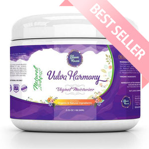 Bloom Krans Vulva Harmony Moisturizer: Organic Vulva Cream for Intimate Feminine Care & Health including Dryness & Itch Relief (Estrogen Free, Dye Free, Fragrance Free, Steroid Free) - 2.25 Oz
